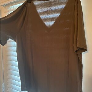 Target Women's Short Sleeve Brown Tee